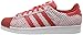 adidas Originals Men's Superstar Snake Pack Fashion Sneaker, Red/Red/White, 11 M US