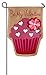 Evergreen Flag Valentine's Day Garden Flag 12x18 Double Sided | Valentines Garden Flags For Outside | Welcome Small House Flag Décor for Yards Porch Gardens (Multi-Cupcake)