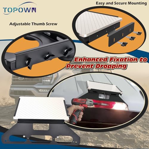 TOPOWN Truck Mount for Starlink Mini for Ford F150 for F250/F350/F450/F550 | Drill Free Cab Mount for Starlink Mini for F150 (2015+), for F250-F550 (2017+), Fits Aluminum Body (US Patent 30/008,384)