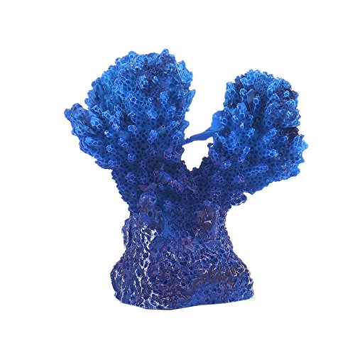Miracliy Artificial Coral Plant for Fish Tank Decorative Aquarium Reef Ornament