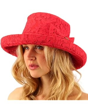 Lace Overlay Travel Foldable Summer Derby Beach Pool Bucket Wide Sun Hat