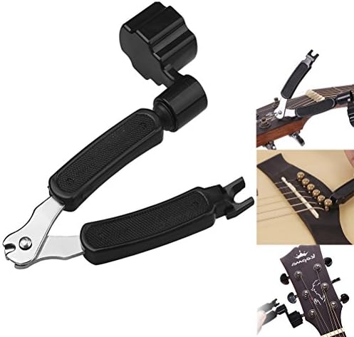 Waxun Premium 3-In-1 String Cutter, Multifunctional Guitar String Winder and Pin Puller Guitar Maintenance Tool For Electric & Acoustic String
