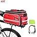 Arltb Rear Bike Rack Bag 10-25L Bike Saddle Bag Waterproof Bikepacking Bag Panniers with Rain Cover