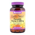 Bluebonnet Nutrition Earth Sweet Chewable Vitamin C, Orange Flavor 90Tab 500 Mg