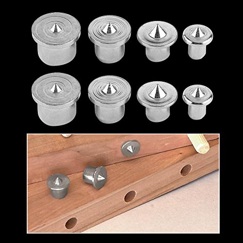 8 Pcs Wood Dowel Centers Tenon Alignment Tool Points Marker 6mm 8mm 10mm 13mm(Hollow) - Thumbnail 7