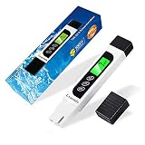 TDS Meter Digital Water Tester, Lxuemlu Professional 3-in-1 TDS, Temperature and EC Meter with Carrying Case, 0-9999ppm, Ideal ppm Meter for Drinking Water, Aquariums and More (LX-TDS1)