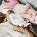 Super Soft Saranoni Boutique Quality Swirl Lush Luxury Baby Blanket (Ivory Swirl Gingersnap, Receiving Blanket 30