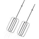 2 Pcs Hand Mixer Attachments Beaters, Hand Mixer Beaters Attachments Kitchen Stainless Steel Replacement Parts for Hamilton Beach 62682RZ 62692 62695V 64699 Mixer
