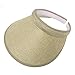 Bersun Natural Ladies Brushed Cotton Twill Clip On Sun Visor Hat Cap