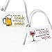 Kiss the Cook Bring Him a Beer Kiss the Cook and Bring Her Wine Aprons for Couples (Beer and Wine)