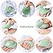 Konjac Sponges 4 Pack, 100% Pure Natural Konjac Sponge Set for Face, Skin, Body Massage. Deep Cleans Pores for Beautiful Skin. Colors Red, Black, White, Green from PIXNOR