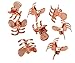 L. Erickson Clip & Go Mini Metal Jaw Hair Clips, Rose Gold, Set of 8 - Strong Hold For Easy Styling Solutions