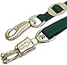 Intrepid International Durable and Secure Nylon Cross Ties, Adjustable 40-75 inches, Crossties for Horses, Horse Tie Down with Panic and Breakaway Snap, Attaches to Halter, Green
