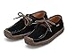 L-RUN Women's Casual Comfortable Suede Walking Shoes Flat