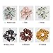 Ondder Designer Chiffon Scrunchies for hair, Big Scrunchies Chiffon Packs for VSCO stuff, Floral Hair Scrunchies - 6 Pack