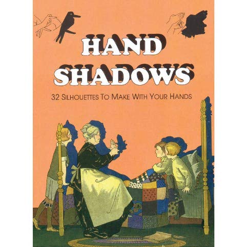 Hand Shadow Book – Learn 32 Fun Silhouettes & Light Tricks for Kids & Adults | Easy Shadow Puppets Activity | Party, Sleepover & Family Game Retro Book - 32 Silhouettes To Make With Your Hands