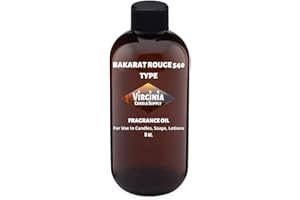 VIRGINIA CANDLE SUPPLY Bakarat Rouge 540 - Fragrance Oil (Our Version of The Brand Name) (8 oz Bottle) for Candle Making, Soap Making, Tart Making, Room Sprays, Lotions, Car Fresheners, Slime, Bath Bombs