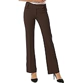 MixMatchy Women's Relaxed Bootcut Dress Pants Business Casual Work Pants Trousers Slacks