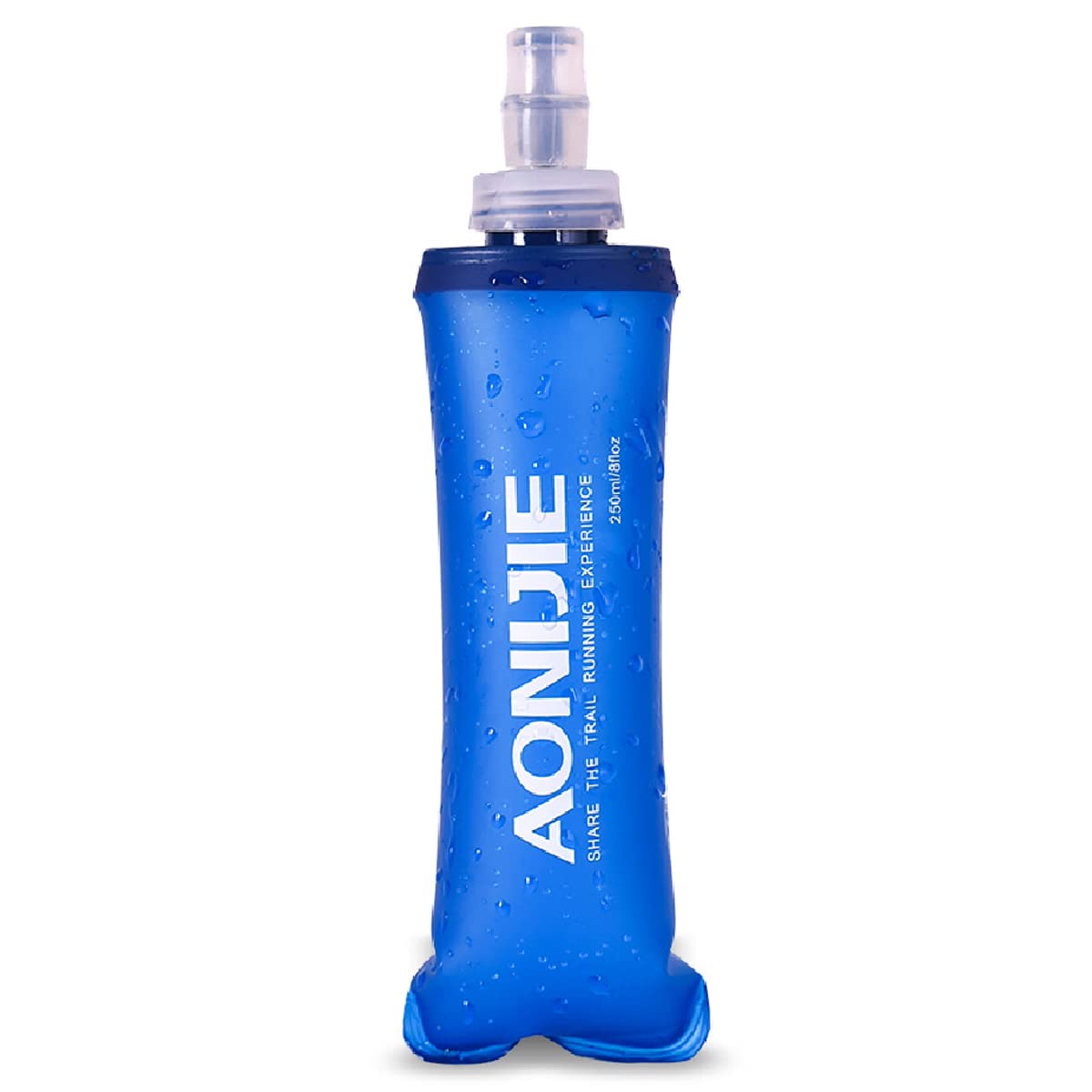 Photo 1 of Azarxis Soft Flask Collapsible TPU Running Water Bottles Handheld BPA-Free 250ml 350ml 500ml 600ml for Hydration Vest Pack Trail Hiking Cycling Climbing (250ml / 8.45oz)