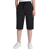 Weintee Women's 13 Inch Inseam Long Bermuda Shorts Below The Knee