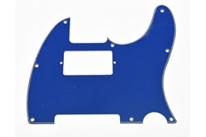 KAISH 8 Hole Tele Guitar Humbucker Pick Guard for USA/Mexican Fender Telecaster Blue 3 Ply