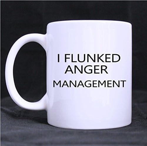 I Flunked Anger Management-Funny & Humor Coffee or Tea mug,11-Ounce White