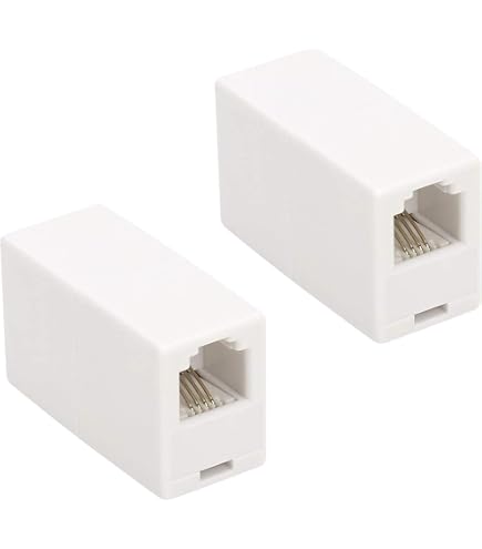 RJ-11 Snap-In Keystone Jack, Female to Female Pass Through, Coupler – Conference Table Boxes