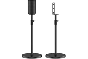 Height Adjustable Floor Speaker Stands Pair for Sony SA-RS5 Speaker Stands - Heavy-Duty Surround Sound Speaker Stand for Sony