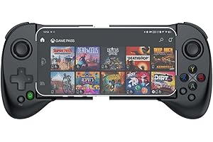 ShanWan Bluetooth Mobile Game Controller for Steam, Fortnite, Apex, Diablo Immortal, Call of Duty, Mobile & More (For iPhone&Android, Black1)