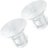 2PCS Flange Insert 17mm Compatible with Medela/Spectra/Willow/TSRETE/Momcozy S9/S12/S9Pro/S12Pro Breastpump 24mm Shields, Red