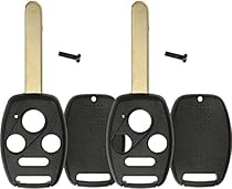 KeylessOption Just the Case Keyless Entry Remote Head Key Combo Fob Shell, Pack of 2
