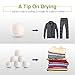 Wool Dryer Balls 8 Pack, OAMCEG 2.75‘’ Premium Reusable Natural Fabric Softener,Eco Laundry Balls,Wool Dryer Sheets,Clothes Dryer Balls - Reduces Clothing Wrinkles and Saves Drying Time