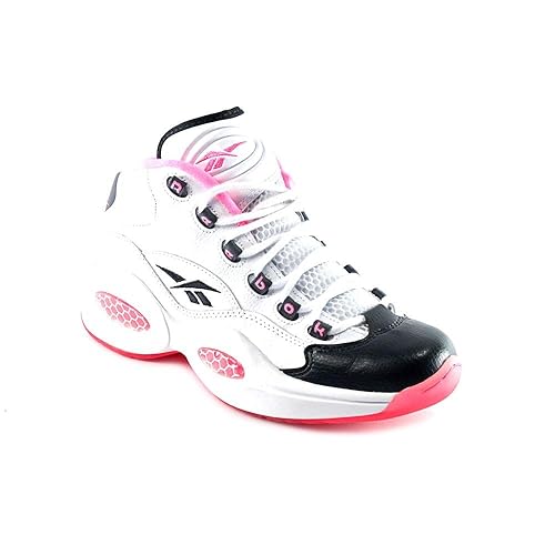 reebok question mid mujer blanco