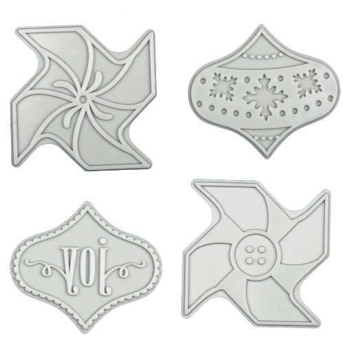 Fiskars 102540-1001 Die Cut Design Plate Expansion Pack, Mini, Ornaments