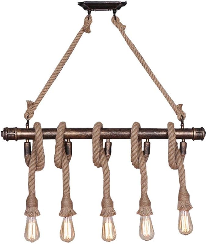 JNMDLAKO Iron Nostalgic Retro Industrial Wind Wickelkronleuchter