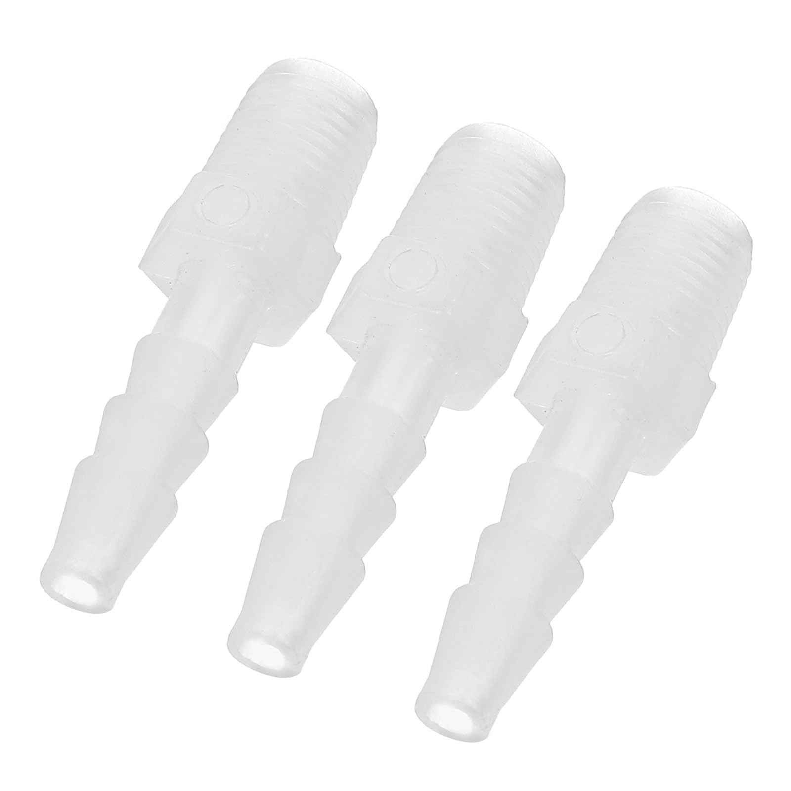 PATIKIL 3/16" Barb x 1/8" G Male Connector, 3 Pcs Plastic Hose Barb Fitting Industrial Hose Barb to Pipe Fitting Connect for Water Liquid Air Fuel