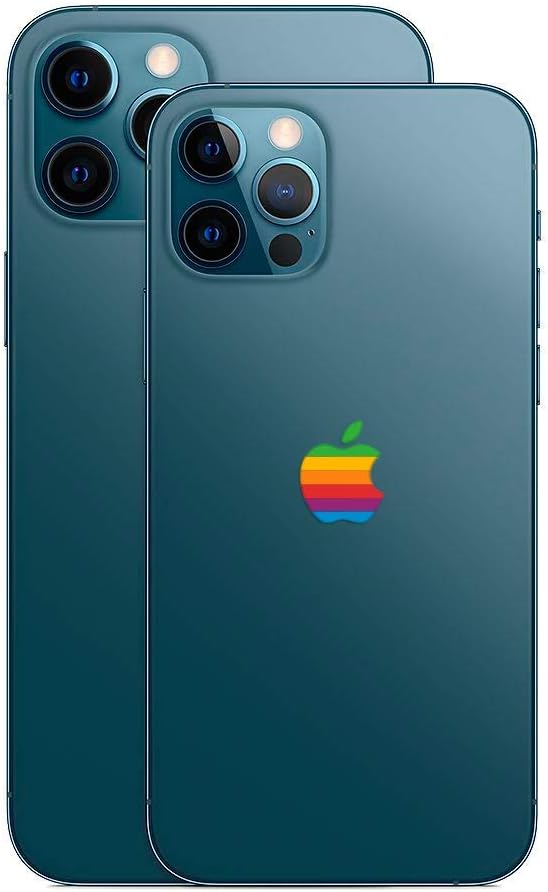 Amazon Com Retro Lisa Apple Rainbow Logo Iphone 12 Pro Decal Sticker For The Iphone 12 Pro Max Iphone Xr Iphone 11 Electronics