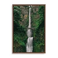 Framed Canvas Wall Art Waterfall Canvas Prints Home Artwork Decoration for Living Room,Bedroom - 16x24 inches