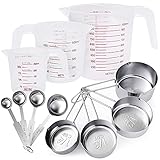 Stainless Steel Measuring Cups and Spoons and