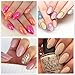 ECBASKET Acrylic Nail Tips Natural Fake Nails Short Oval Nails 500 PCS