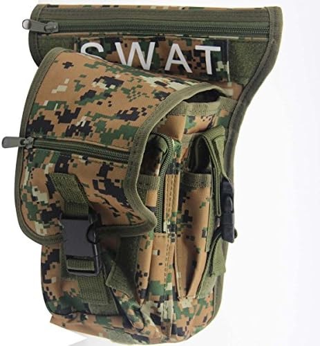Raomdityat 1PC Military Tactical Drop Leg Bag Pouch Versipack