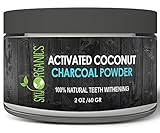 Sky Organics Teeth Whitening Activated Coconut Charcoal Powder (2oz) - Natural Teeth Whitening with No Sensitivity- For a Whiter & Brighter Smile