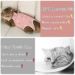 ANWA Cat Recovery Suit - Breathable Cat Surgery