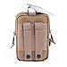 REEBOW GEAR Tactical Molle EDC Pouch Utility Gadget Belt Waist Bag with Cell Phone Holster Holder (Brown)