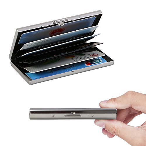 Vicloon Metal Card Holder Wallet,Ultra Thin Aluminum Metal Wallets RFID