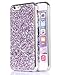 iPhone 6s/6 Plus case, FLYEE Bling Crystal 3D Diamond Pattern Sparkly Handmade Rhinestone Soft TPU Silicone Bumper Cover for Apple iPhone 6s Plus 5.5 inch-Purple