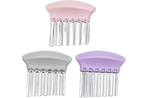 melii Stainless Steel Crinkle Cutters, 3 Pack Wavy Knives with Different Blades, Perfect for Cutting Vegetables, French Fries