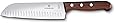 Victorinox Swiss Army Cutlery Rosewood Santoku Knife, Granton Blade, 7-Inch