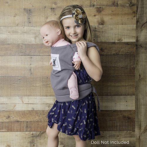 Baby doll carrier for kids, toddlers, girls- baby doll carrier back pack- front snuggle carrier-soft baby doll carrier- baby doll travel carrier -Free “magic” baby bottle.