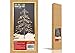 LIGHTSHARE 3 ft. Snowy Fir Tree, 72 LED Lights, for Indoor and Outdoor Use, Warm White, for Home Festival Party Christmas (3FT)